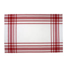 KOOK Tea towel Stripe Red 60 x 60 cm