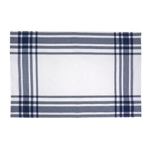 KOOK Tea towel Stripe Blue 60 x 60 cm