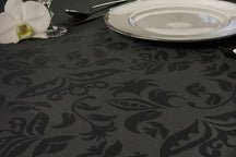 KOOK Tablecloth Damask Dark Grey 140 x 240 cm