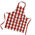 KOOK Kitchen Apron Plaid Red 90 x 70 cm