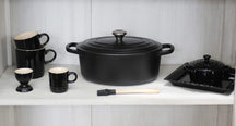 Le Creuset Mini Salt and Pepper Set - Matte Black - 12 cm