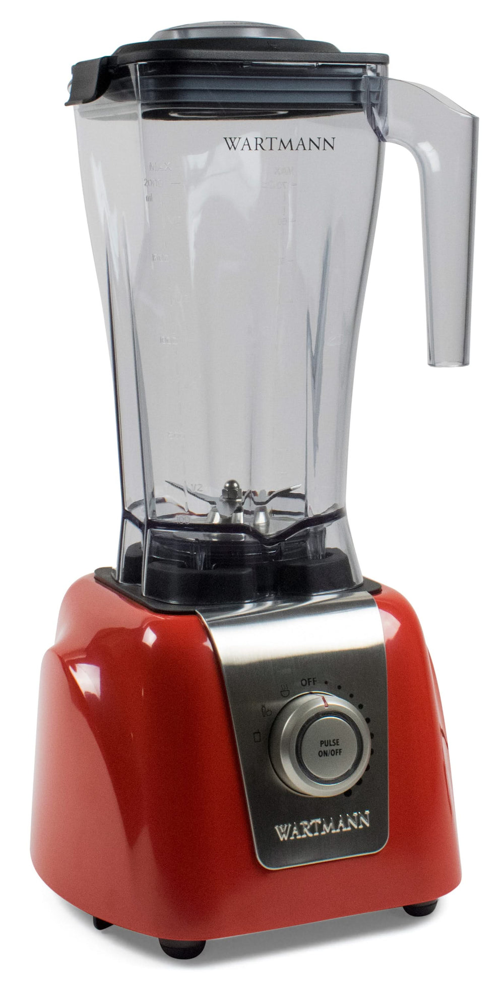 Wartmann Blender - 1250 W - red - 2 liters