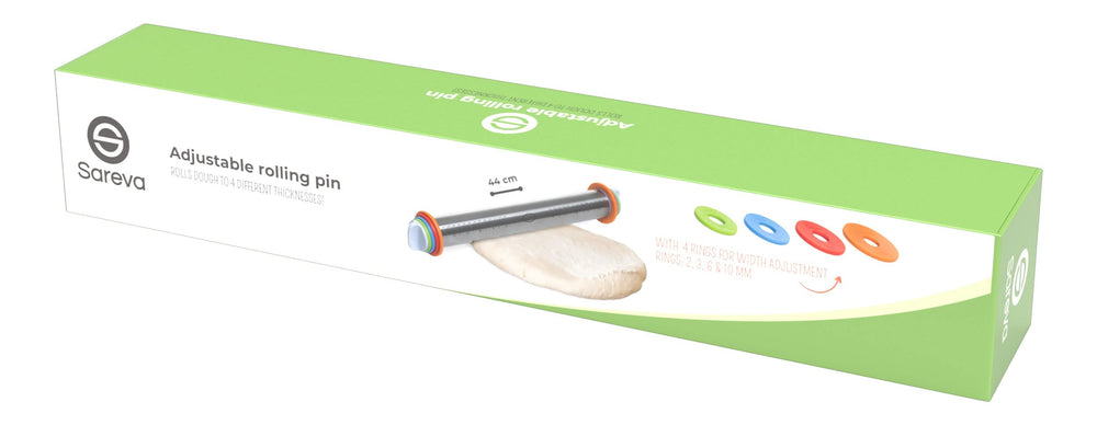 Sareva Adjustable rolling pin - 4 rings