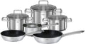 Rosle Pan Set Moments - Cooking Pots + Lids, Saucepan & Frying Pans ø 20 & 28 cm - 6 Piece