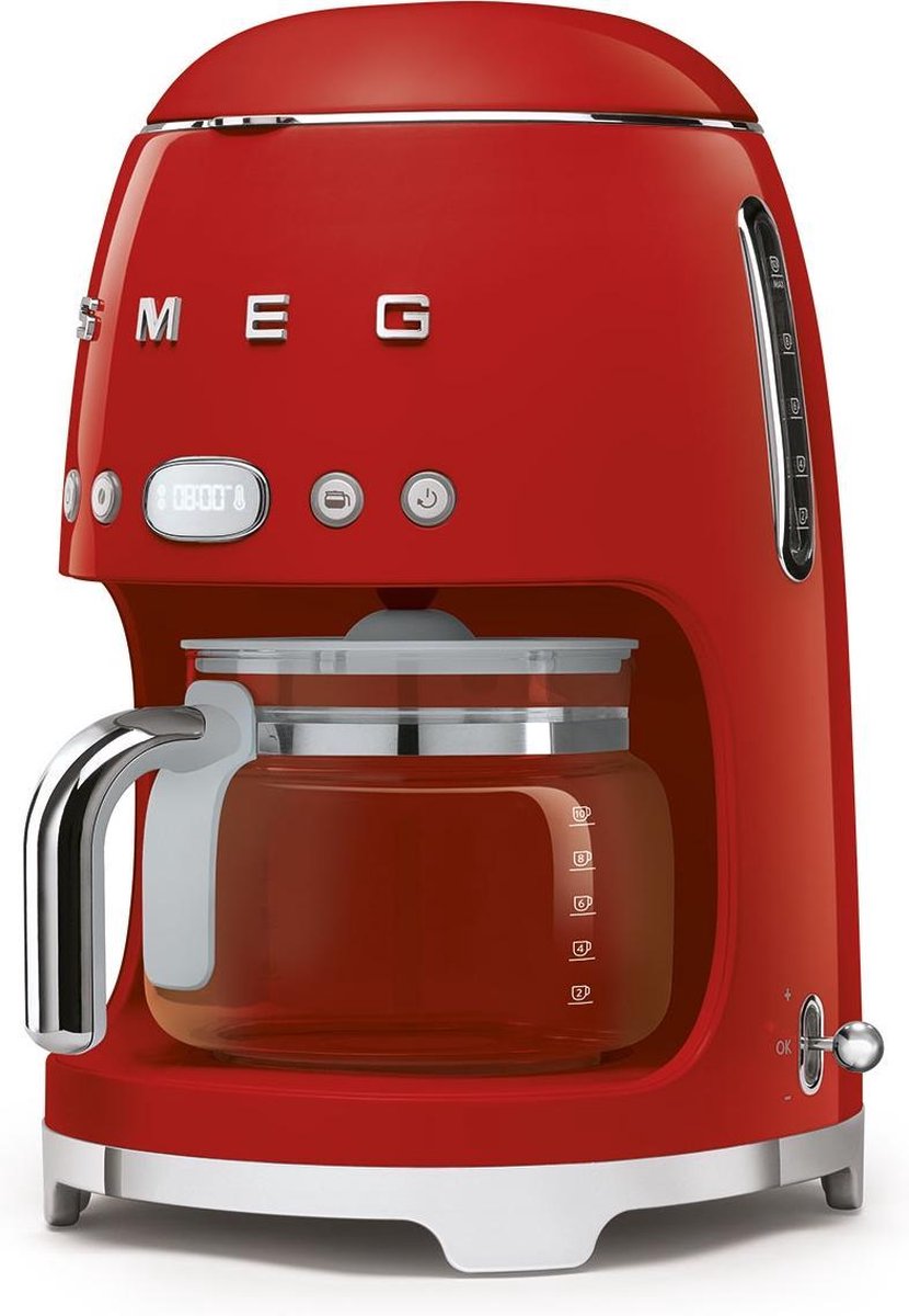 SMEG Coffee maker - 1050 W - red - 1.4 liters - DCF02RDEU