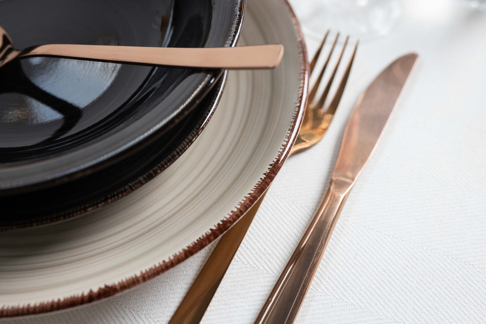 Cookinglife Deep Plates / Pasta Bowls Delice Gray ø 21 cm - 6 pieces