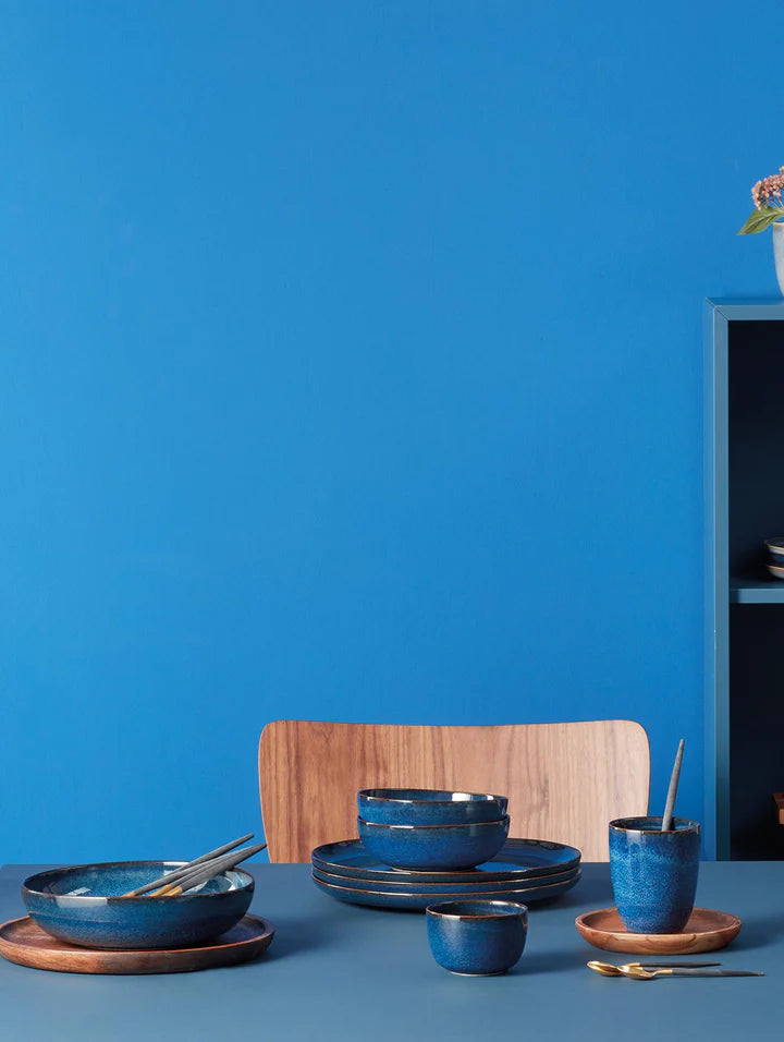 ASA Selection Breakfast Plates / Dessert Plates Saisons Midnight Blue ø 21 cm - 4 Pieces