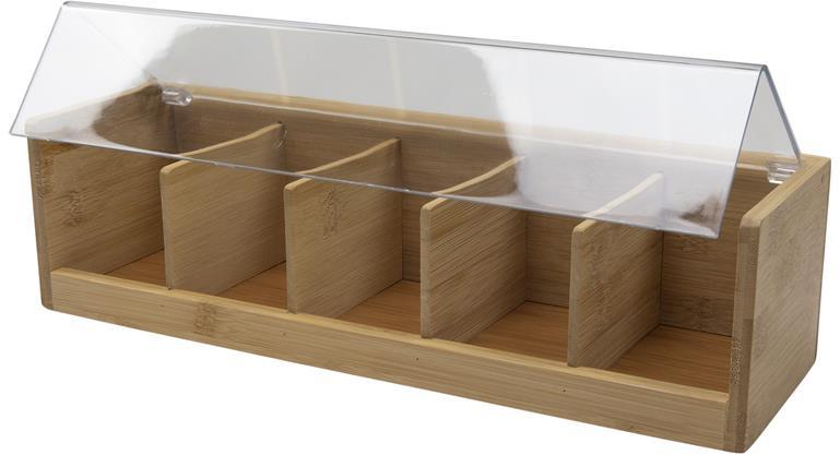 Sakura Tea Tea box - Bamboo - 5 compartments