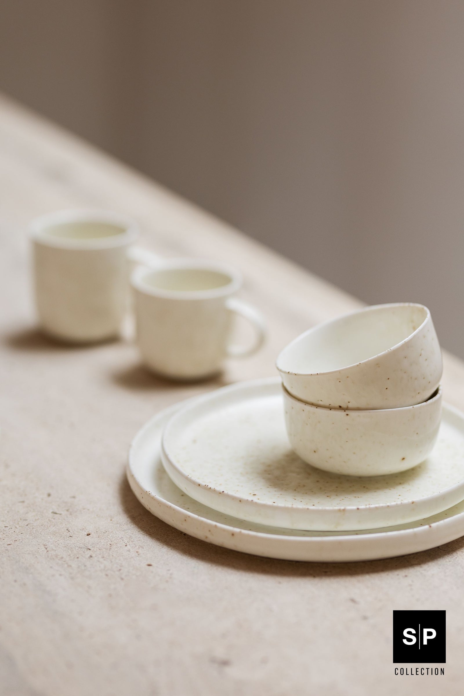 Salt Pepper Dinnerware Set Studio Urban Beach 12-Piece