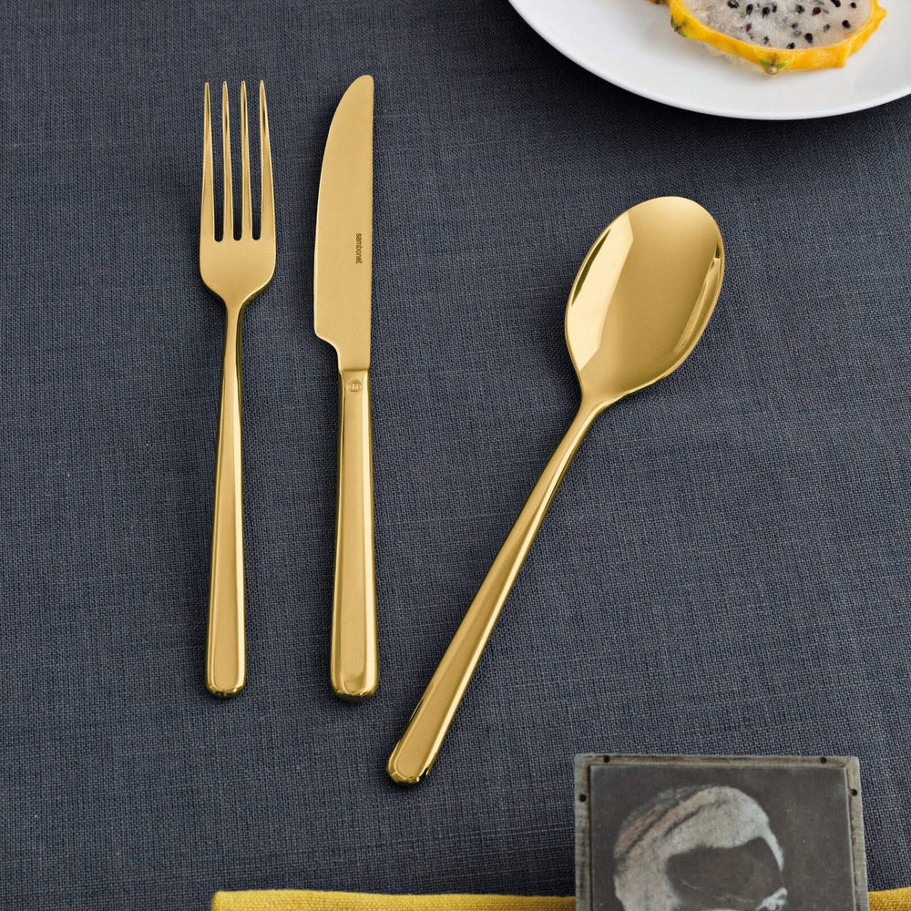 Sambonet Cutlery set Linear - Gold - 30 pieces / 6 persons