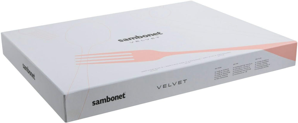 Sambonet Cutlery set Velvet - stainless steel - 30 pieces / 6 persons