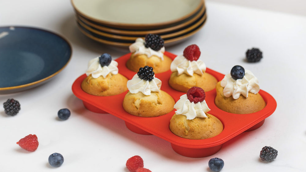 Sareva Muffin mold - 6 muffins - Silicone