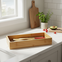 Cookinglife Cutlery tray - Bamboo - 38 x 15 x 7 cm
