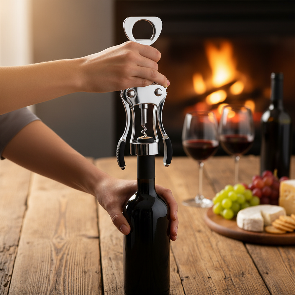 Cookinglife Corkscrew lever with bottle opener