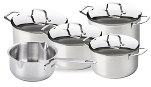 Beka Cookware Set Maestro 5-Piece - without non-stick coating - suitable for all heat sources (Cooking pots, Saucepan & Soup pot)