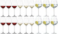 Schott Zwiesel Wine Glasses Fortissimo - Set 18 Piece - White and Red Wine Glasses & Gin Tonic Glasses