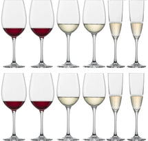 Schott Zwiesel Wine Glass Set Classico (Red Wine Glasses & White Wine Glasses & Champagne Glasses) - 12 piece set