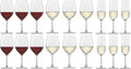 Schott Zwiesel Wine glass set Banquet (Red wine glasses & White wine glasses & Champagne glasses) - 18 piece set