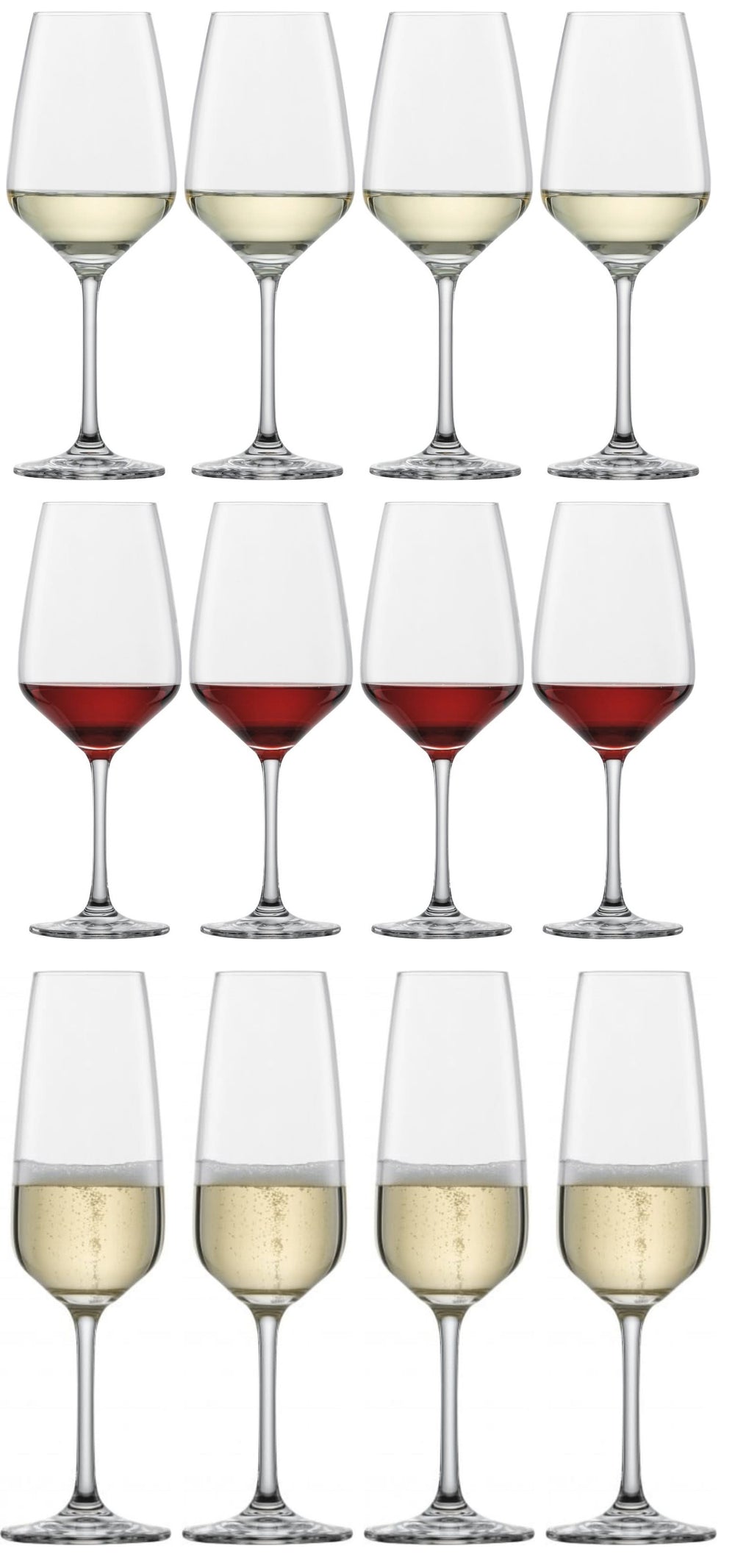 Schott Zwiesel Wine Glass Set Tulip - 12 Piece - Red & White Wine Glasses & Champagne Glasses