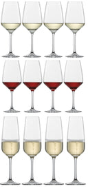 Schott Zwiesel Wine Glass Set Tulip - 12 Piece - Red & White Wine Glasses & Champagne Glasses