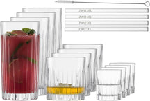 Schott Zwiesel Drink Glass Set Stage - 17 Pieces - Whisky, Shot and Long Drink Glasses
