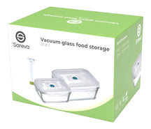 Sareva Vacuum Oven Trays / Freshness Trays - Heat Resistant Glass - 3 piece set / 970 ml + 1.7 ltr