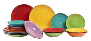 Studio Tavola Dinnerware Set Sunny Summer - 18-piece / 6 persons - 6 breakfast plates, 6 soup plates and 6 dinner plates