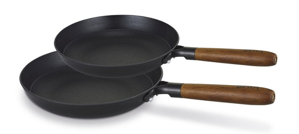 BEKA Frying Pan Set Mandala Cast Iron ø 24 & 28 cm - ceramic non-stick coating - suitable for all heat sources