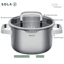 Sola Cookware set Juvia - 5 piece set - Induction & Downdraft suitable