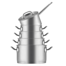 Sola Cookware Set Profiline Deluxe - Stainless Steel - Cooking Pots ø 16, 18, 20, 24 cm & Saucepan ø 16 cm - Suitable for induction - 5 Pieces