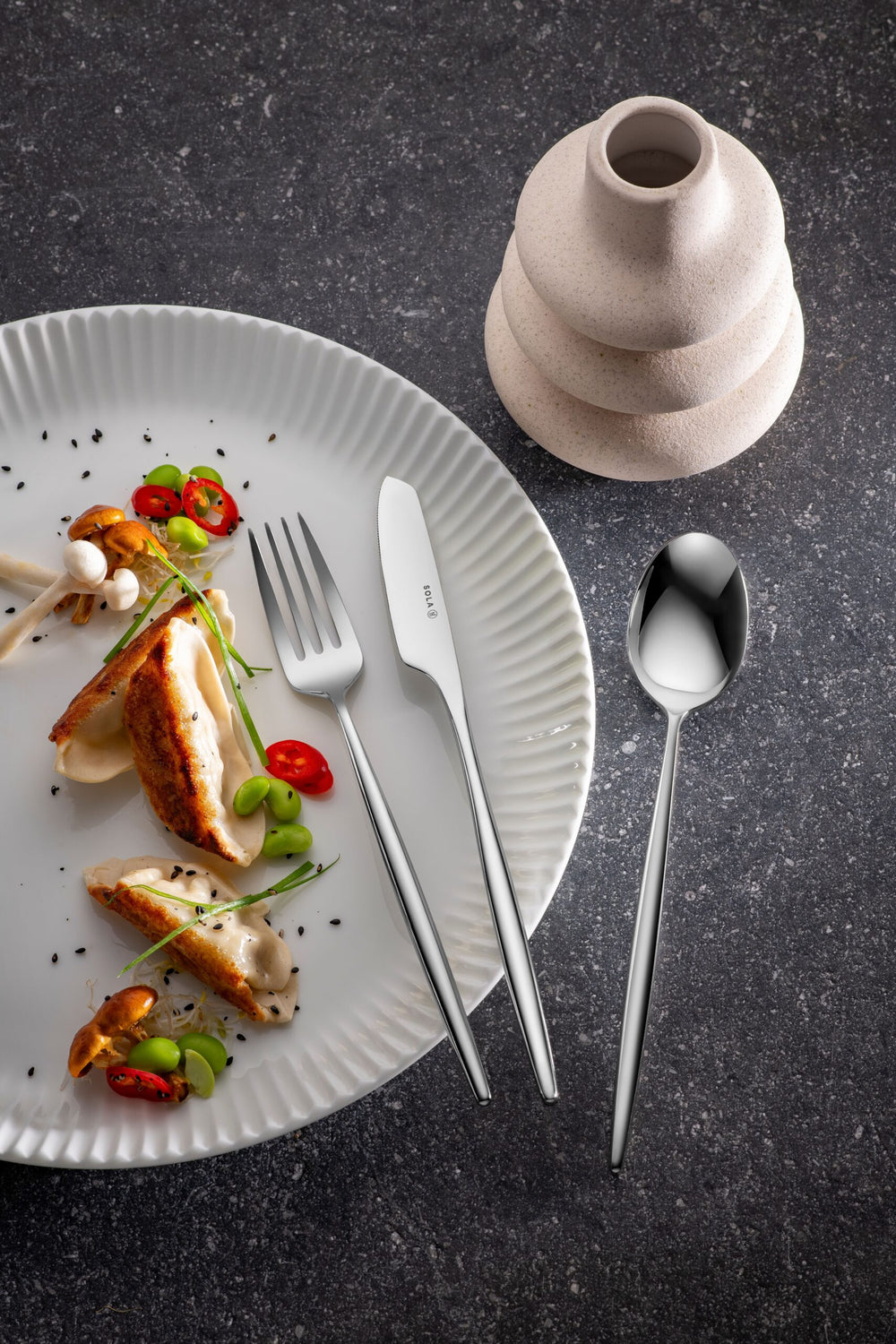 Sola Cutlery Set Osaka - 18/10 Stainless Steel - 24 pieces / 6 people