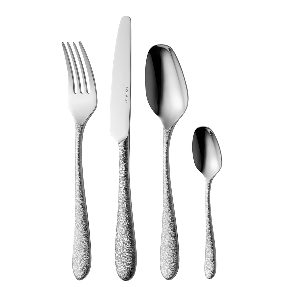 Sola Cutlery Set Phoenix - 18/10 Stainless Steel - 24 pieces / 6 people ...
