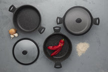 Sola Paella Pan with Lid Fair Cooking Black ø 28 cm