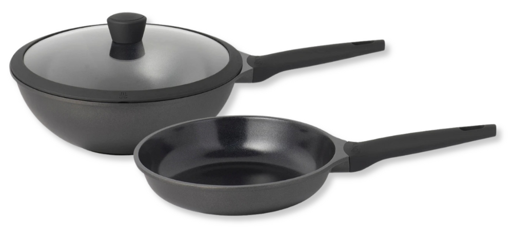 Sola Ceramic Deluxe Pan Set - Frying pan ø 28 cm and Sola Wok pan ø 30 cm