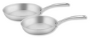 Sola Pan Set Green Cooking Silver - Frying pan ø 24 and 28 cm - Without non-stick coating