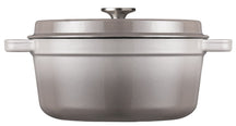 Sola Casserole with lid Cast Iron - Grey - ø 28 cm / 5 Liters - Enameled non-stick coating