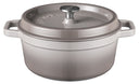 Sola Casserole with lid Cast Iron - Grey - ø 28 cm / 5 Liters - Enameled non-stick coating