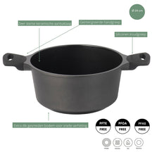 Solo Casserole with Lid Ceramic Deluxe - Induction Suitable - Ceramic Non-Stick Coating - ø 24 cm