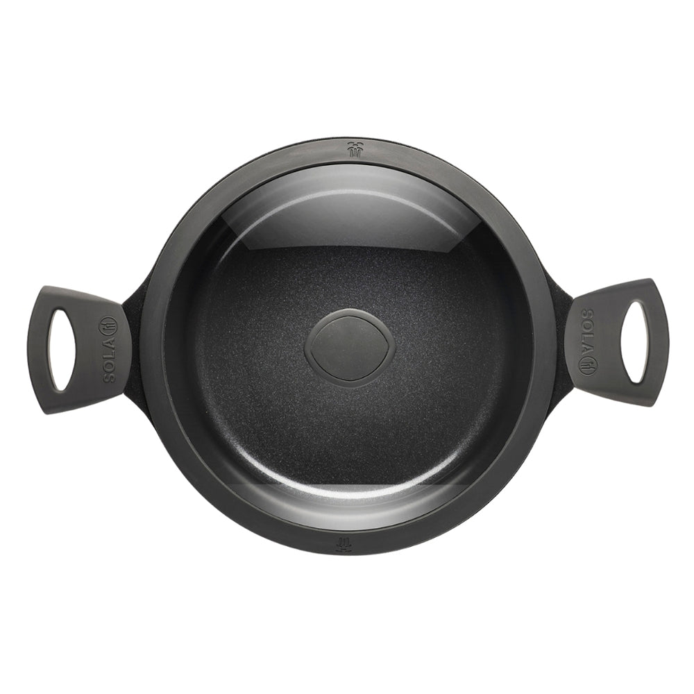 Solo Casserole with Lid Ceramic Deluxe - Induction Suitable - Ceramic Non-Stick Coating - ø 24 cm