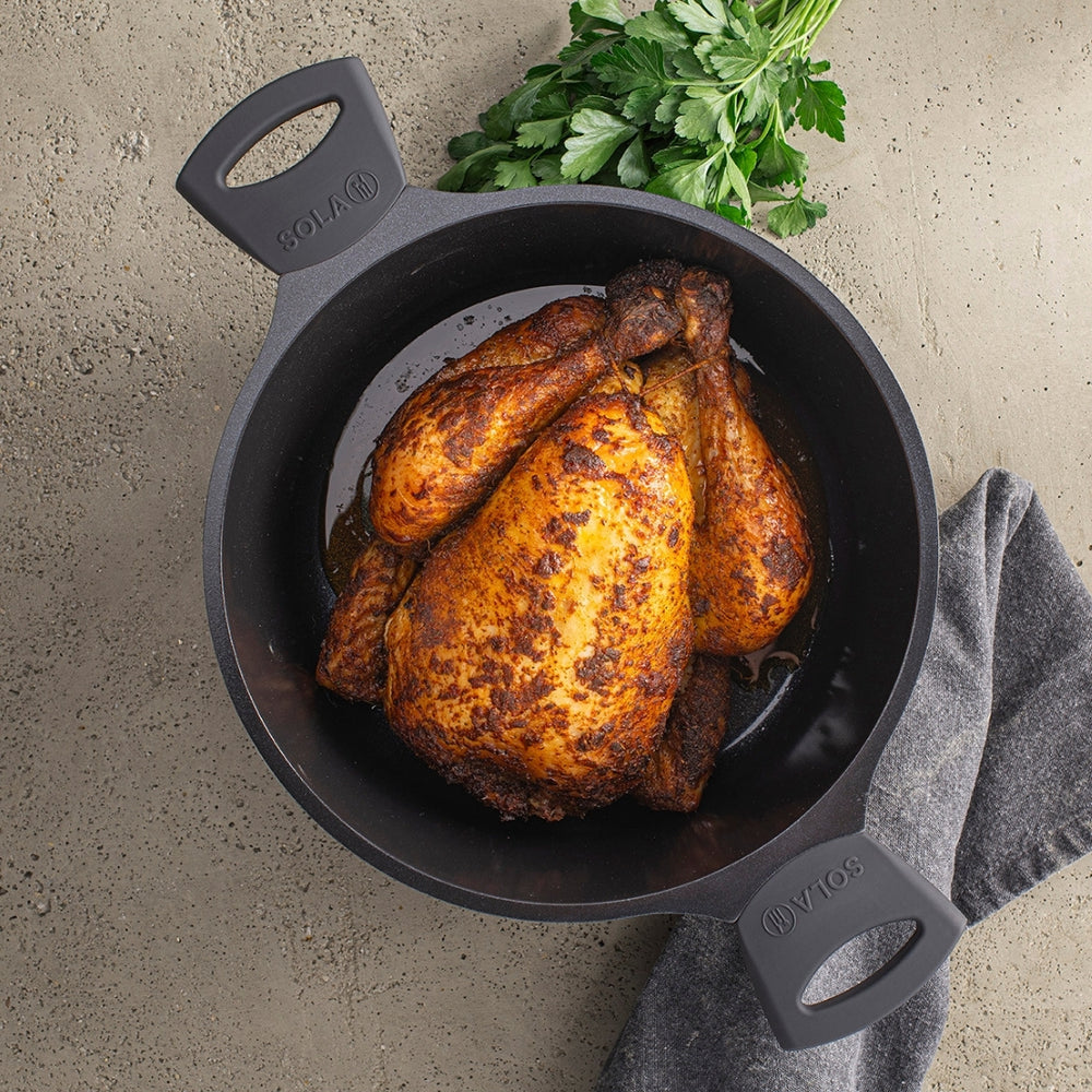 Solo Casserole with Lid Ceramic Deluxe - Induction Suitable - Ceramic Non-Stick Coating - ø 24 cm