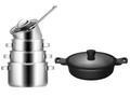 Sola cookware set Pearl 4 pieces + Sola sauté pan Fair ø 28 cm