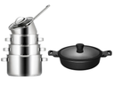 Sola cookware set Pearl 4 pieces + Sola sauté pan Fair ø 28 cm