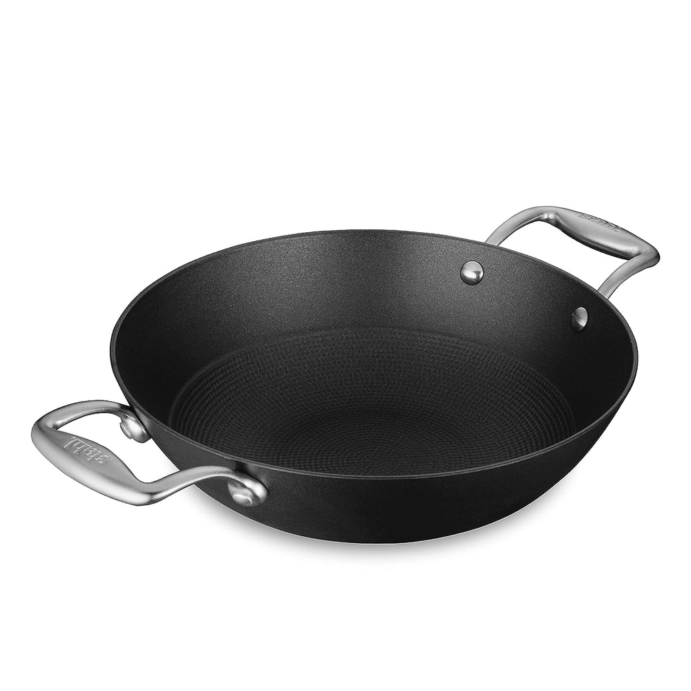 Stahl Cookware Wok pan Cast Iron Lightweight - 24 cm - Also suitable for induction