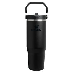 Stanley Thermos Flask - Thermos Cup - Water Bottle - The IceFlow Flip Straw 2.0 Tumbler Black - 890 ml