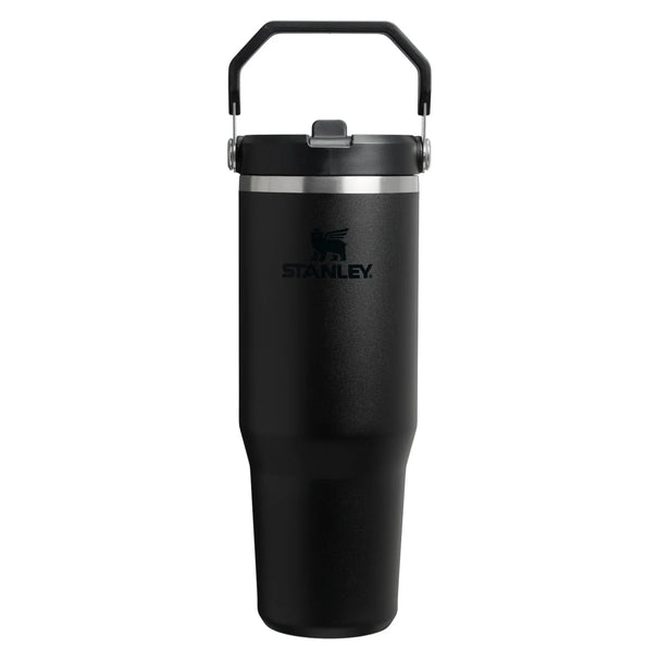 Stanley Thermos Flask - Thermos Cup - Water Bottle - The IceFlow Flip Straw 2.0 Tumbler Black - 890 ml