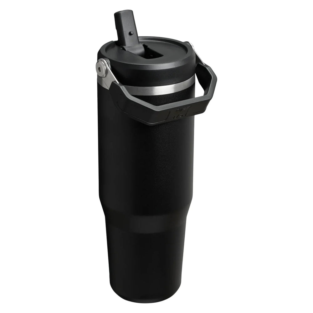 Stanley Thermos Flask - Thermos Cup - Water Bottle - The IceFlow Flip Straw 2.0 Tumbler Black - 890 ml