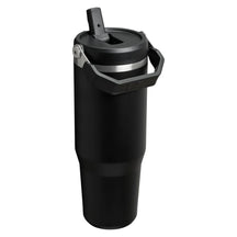 Stanley Thermos Flask - Thermos Cup - Water Bottle - The IceFlow Flip Straw 2.0 Tumbler Black - 890 ml
