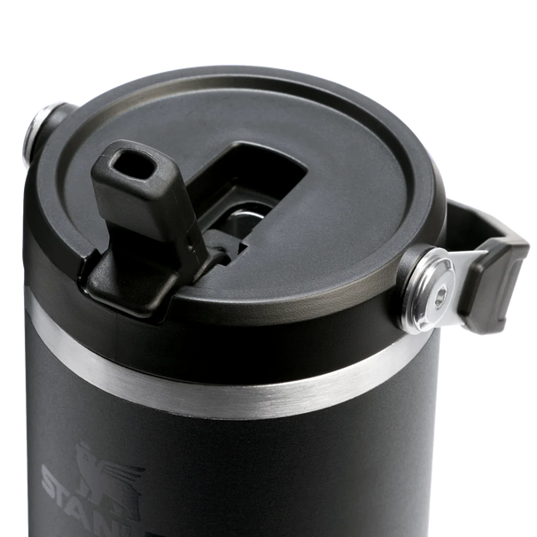 Stanley Thermos Flask - Thermos Cup - Water Bottle - The IceFlow Flip Straw 2.0 Tumbler Black - 890 ml