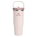 Stanley Thermos Flask - Thermos Cup - Water Bottle - The IceFlow Flip Straw 2.0 Tumbler Rose Quartz - 890 ml