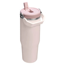 Stanley Thermos Flask - Thermos Cup - Water Bottle - The IceFlow Flip Straw 2.0 Tumbler Rose Quartz - 890 ml